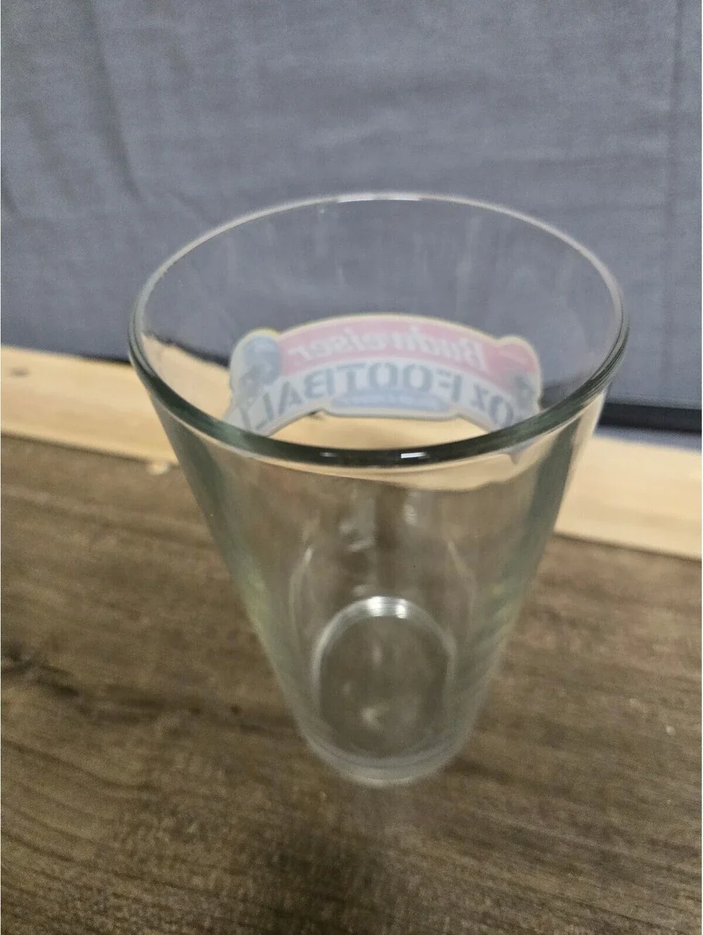 Budweiser Bud Light 16oz Football Pint Glass